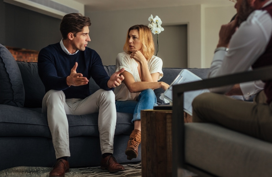 Interior de una sala de estar moderna